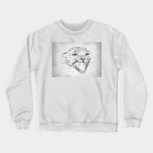 Leopard - Handmade Pencil Drawing Crewneck Sweatshirt